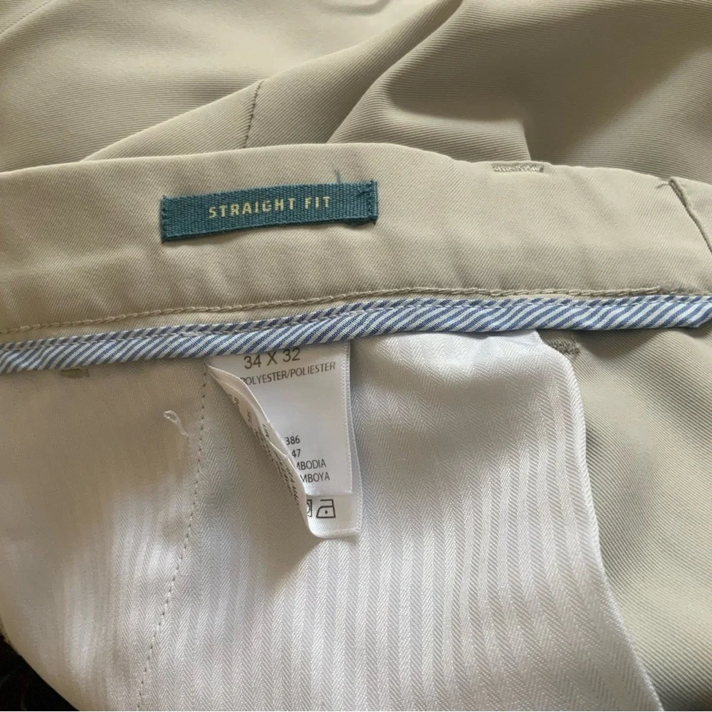 Haggar khaki straight fit dress pants size 34 x 31